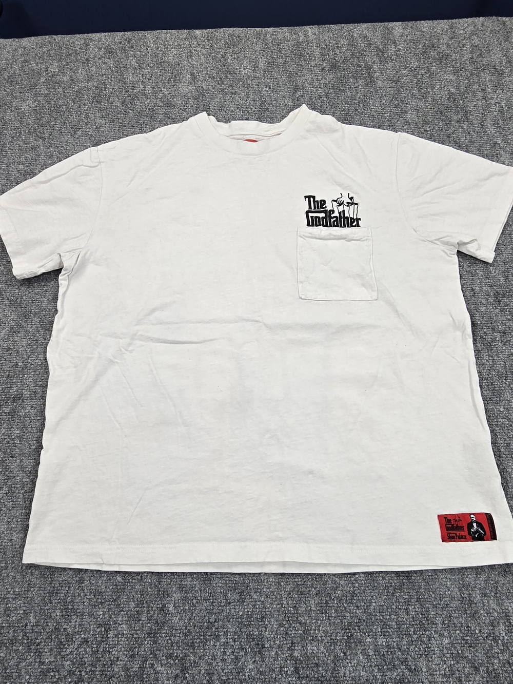 The Godfather 50th Anniversary Pocket Tee Mens Large White Graphic Shirt